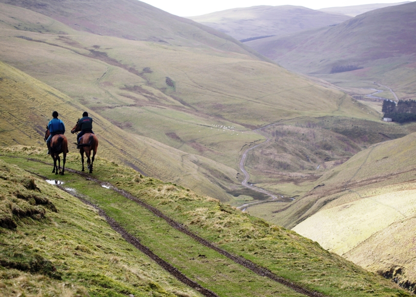 Horse riding in the beautiful Cheviots