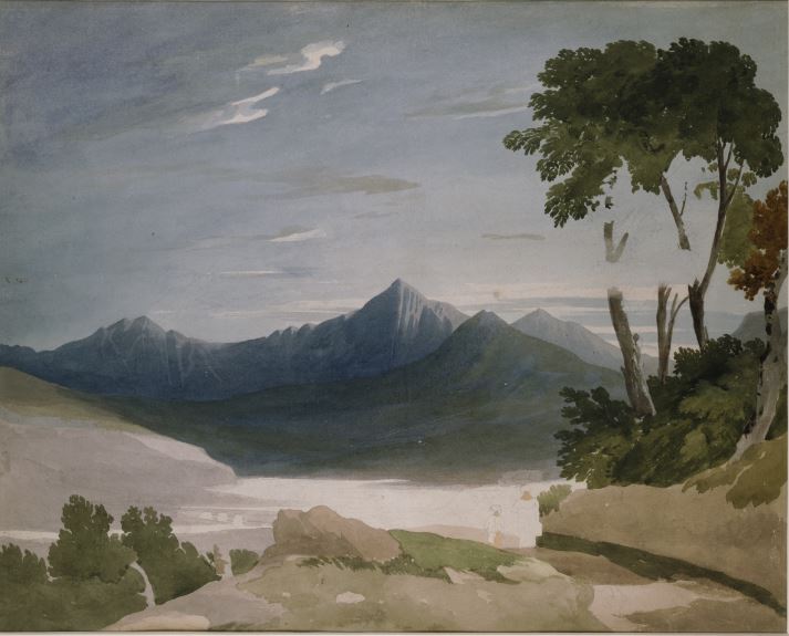 Snowdon from Capel Curig by John Varley (1805-10)
