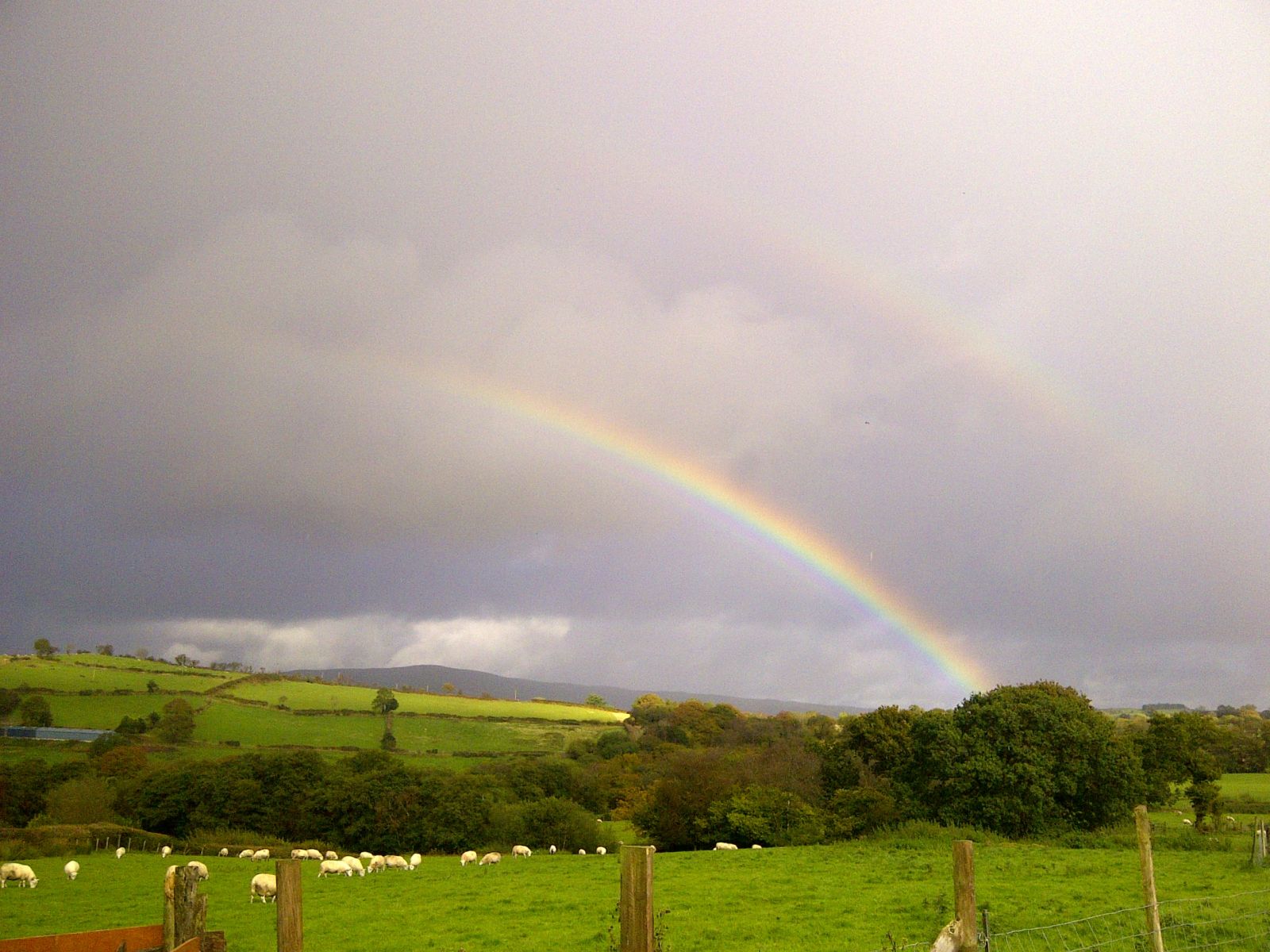 Rainbow in the Brecon Beacons. Credit: CNP