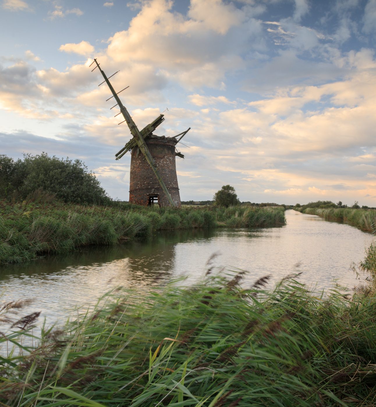 The ruins of the Brograve Windmill