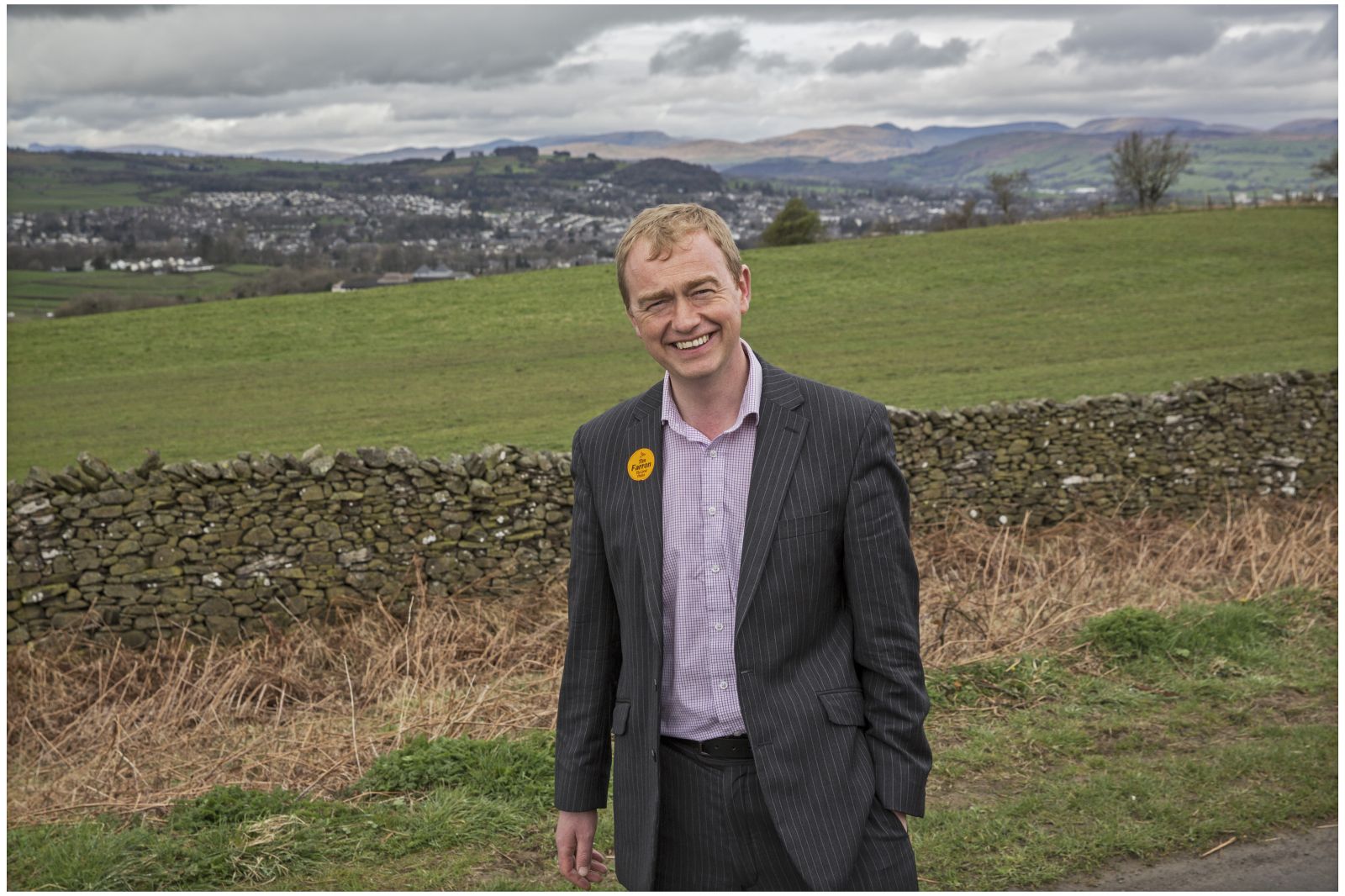 Tim Farron MP, in the Lake District